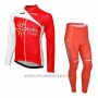 2013 Cycling Jersey Cofidis Red Long Sleeve and Bib Tight