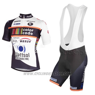 2013 Cycling Jersey Color Code Black Short Sleeve and Bib Short