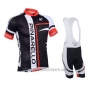 2013 Cycling Jersey Pinarello Red and Black Short Sleeve and Bib Short