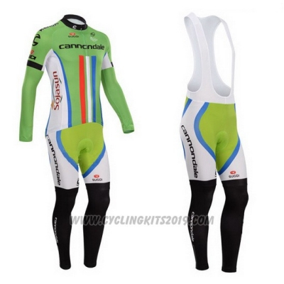 2014 Cycling Jersey Cannondale Campione New Zealand Long Sleeve and Bib Tight