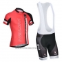 2014 Cycling Jersey Nalini Black and Red Short Sleeve and Salopette