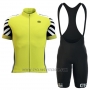 2016 Cycling Jersey ALE White and Yellow Short Sleeve and Bib Short