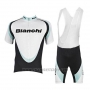 2017 Cycling Jersey Bianchi White Short Sleeve and Bib Short
