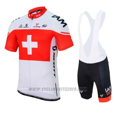 2017 Cycling Jersey IAM Campione Switzerland Short Sleeve and Bib Short