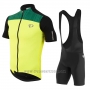 2017 Cycling Jersey Pearl Izumi Yellow and Black Short Sleeve and Bib Short