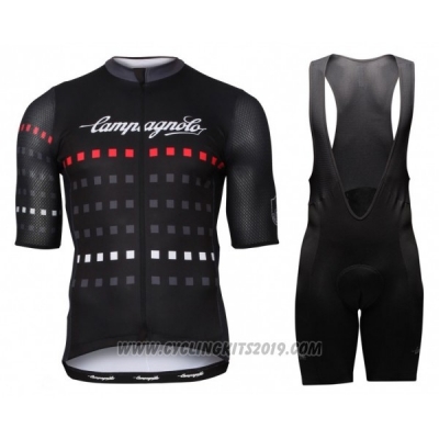 2018 Cycling Jersey Campagnolo Black Short Sleeve and Bib Short
