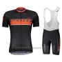 2018 Cycling Jersey Scott Rc Black Short Sleeve and Salopette
