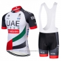 2018 Cycling Jersey UCI Mondo Campione Uae White Short Sleeve and Bib Short
