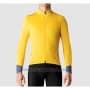 2019 Cycling Jersey La Passione Yellow Gray Long Sleeve and Bib Tight
