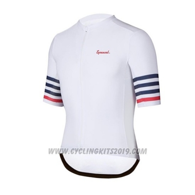 2019 Cycling Jersey Spexcel White Short Sleeve and Bib Short