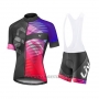 2019 Cycling Jersey Women Liv Purple Red Black Short Sleeve and Bib Short