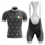 2020 Cycling Jersey Italy Black Gray Short Sleeve and Bib Short