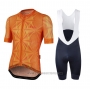 2020 Cycling Jersey Le Col Orange Short Sleeve and Bib Short