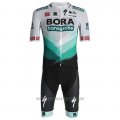 2021 Cycling Jersey Bora-Hansgrone White Green Black Short Sleeve and Bib Short