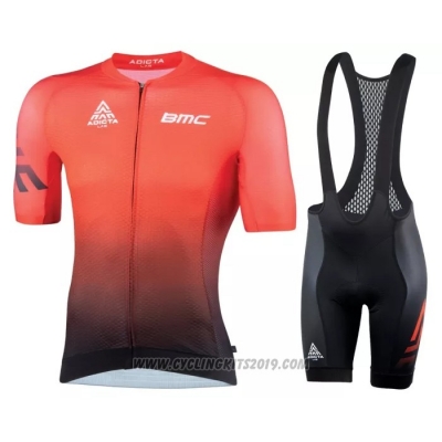 2022 Cycling Jersey BMC Orange Short Sleeve and Bib Short