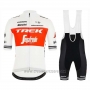 2019 Cycling Jersey Trek Segafredo White Red Short Sleeve and Bib Short