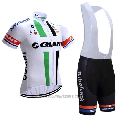 2021 Cycling Jersey Giant Alpecin White Short Sleeve and Bib Short