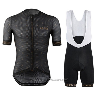 2021 Cycling Jersey Le Col Black Short Sleeve and Bib Short