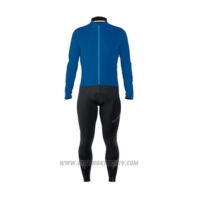 2021 Cycling Jersey Mavic Blue Long Sleeve and Bib Tight