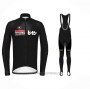 2022 Cycling Jersey Lotto Soudal Black Long Sleeve and Bib Tight