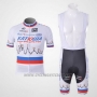2010 Cycling Jersey Katusha White Short Sleeve and Bib Short