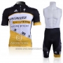 2011 Cycling Jersey Specialized Yellow and Black Short Sleeve and Bib Short