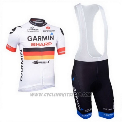 2013 Cycling Jersey Garmin Sharp Campione Germany Short Sleeve and Bib Short