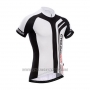 2014 Cycling Jersey Fox Cyclingbox Bright Black and White Short Sleeve and Bib Short