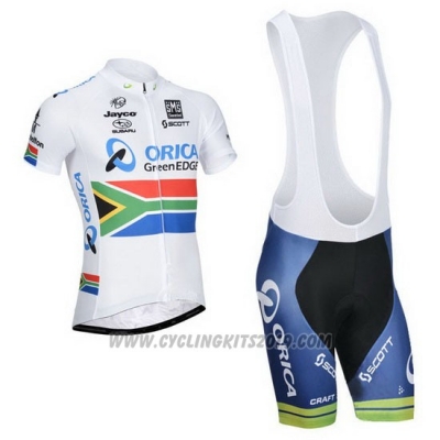 2014 Cycling Jersey Orica GreenEDGE Campione South Africa Short Sleeve and Bib Short