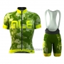 2016 Cycling Jersey ALE Green and Yellow Short Sleeve and Bib Short
