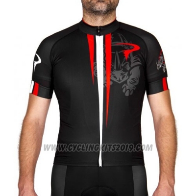 2016 Cycling Jersey Pinarello Red and Black Short Sleeve and Bib Short