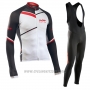 2017 Cycling Jersey Northwave Ml Black and White Long Sleeve and Bib Tight