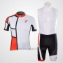 2012 Cycling Jersey Pinarello Red and White Short Sleeve and Bib Short