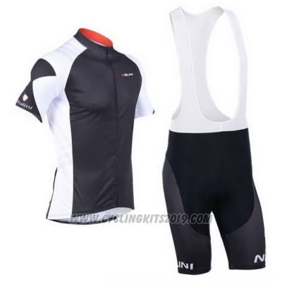 2013 Cycling Jersey Nalini Gray and Black Short Sleeve and Salopette