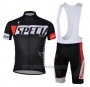 2013 Cycling Jersey Specialized Black Short Sleeve and Bib Short