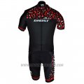2018 Cycling Jersey Ghost Red Black Short Sleeve and Bib Short