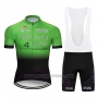2019 Cycling Jersey Natura 4 Ever Green Black Short Sleeve and Bib Short