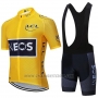 2020 Cycling Jersey INEOS Yellow Black Short Sleeve and Bib Short