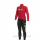 2021 Cycling Jersey ALE Red Long Sleeve and Bib Tight