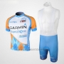 2010 Cycling Jersey Garmin Transtions Sky Blue Short Sleeve and Bib Short