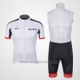 2012 Cycling Jersey Nalini White and Black Short Sleeve and Salopette