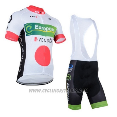 2014 Cycling Jersey Europcar Campione Japan Short Sleeve and Bib Short