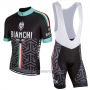 2017 Cycling Jersey Bianchi Milano Pride Black Short Sleeve and Bib Short