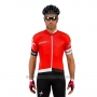 2017 Cycling Jersey Wieiev Red and White Short Sleeve and Bib Short