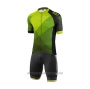 2021 Cycling Jersey Loffler Yellow Green Short Sleeve and Bib Short