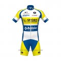 2021 Cycling Jersey Sport Vlaanderen-Baloise Blue White Yellow Short Sleeve and Bib Short
