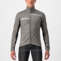 2022 Cycling Jersey Castelli Silver Gray Long Sleeve and Bib Tight