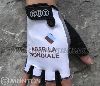 2011 Ag2r Gloves Cycling White